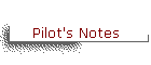 Pilot's Notes
