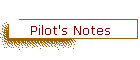 Pilot's Notes